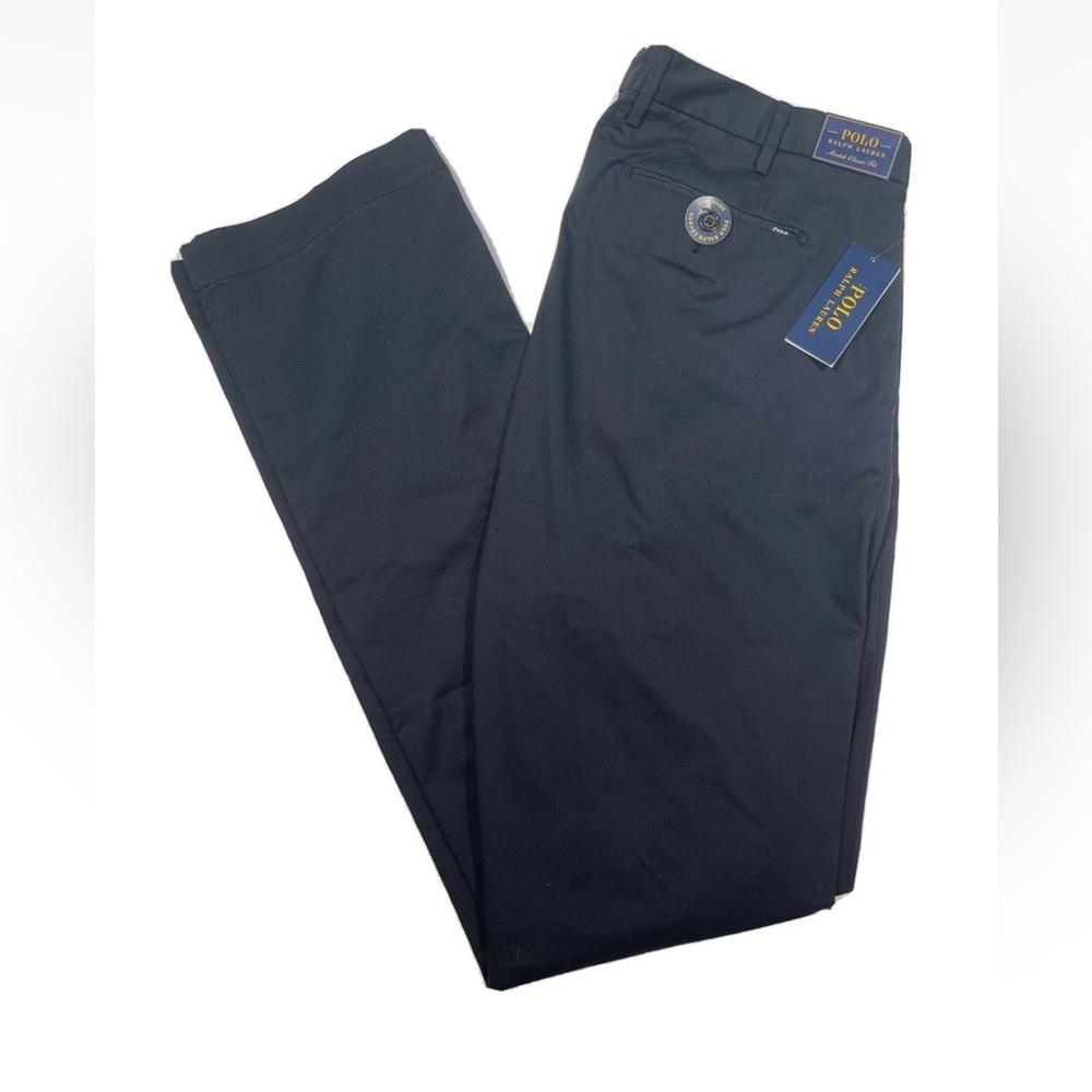 Polo Ralph Lauren Men’s Classic Stretch Fit Fit Navy Blue Tall Measures 38x36
